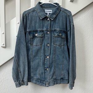 Steve Madden Blue Lightweight Denim Jacket Size XL